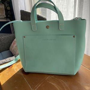 Portland Leather Mini Crossbody - Mint - New